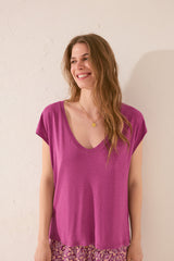 Women Secret-viscose short-sleeved t-shirt- sold by FIG
