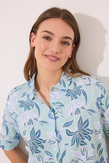 Women Secret-Capri shirt pajamas 100% cotton flowers-sold by FIG