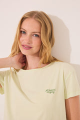 Women Secret-cotton pyjamas with green print- sold by FIG