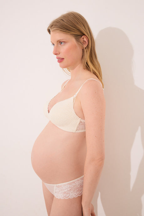 Women Secret-White lace bra LOVELY 'maternity'-sold by FIG