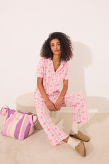 Women Secret-Capri shirt pajamas 100% cotton flowers-sold by FIG