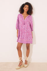 Women Secret-Viscose sleeping shirt with boho floral print-sold by FIG