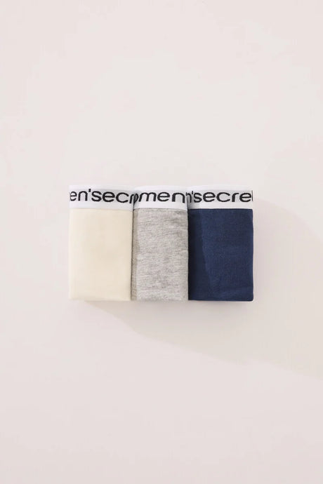 Women Secret-Pack of 3 classic cotton panties with logo in various colors-sold by FIG