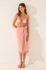 women'secret - Midi sarong with geometric print - sold by FIG