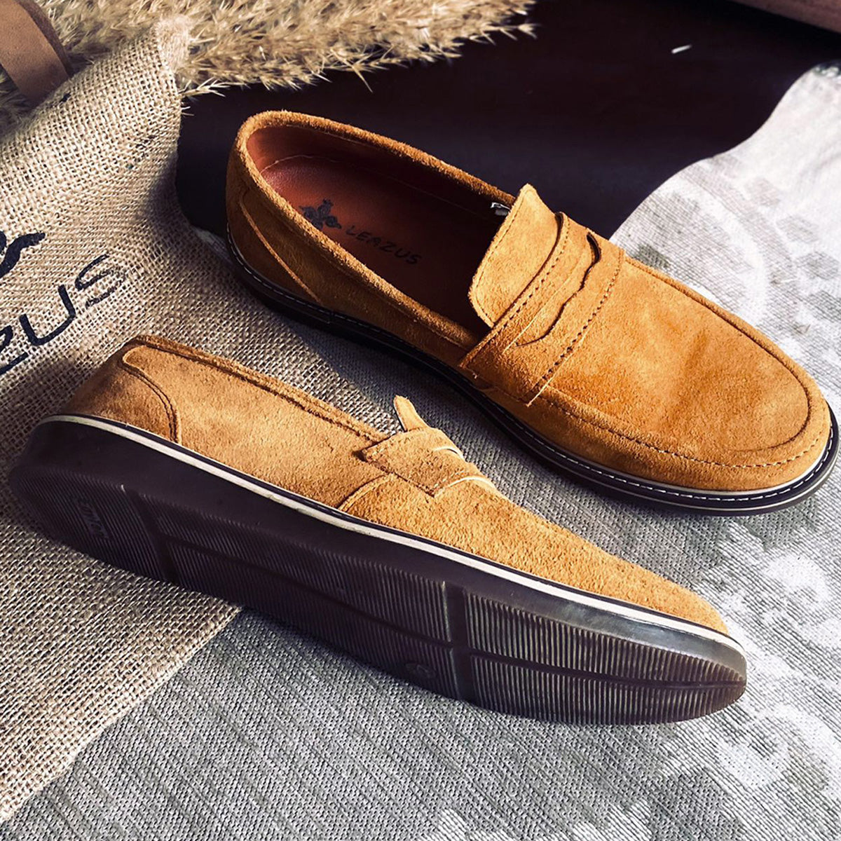 Leazus - loafer shoes- casual shoes