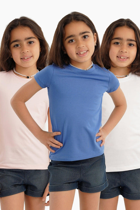Pack of 3 Girly Short Sleeves Top