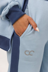 Shechick - Two -Tones Blue SweatPant