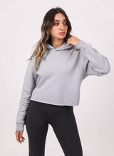 Shechick - Unfinished Purple Cropped Hoodie