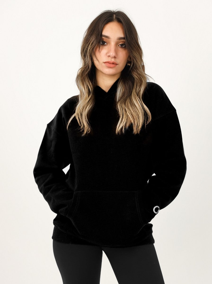 Shechick - Iconic Black Over Sized Hoodie