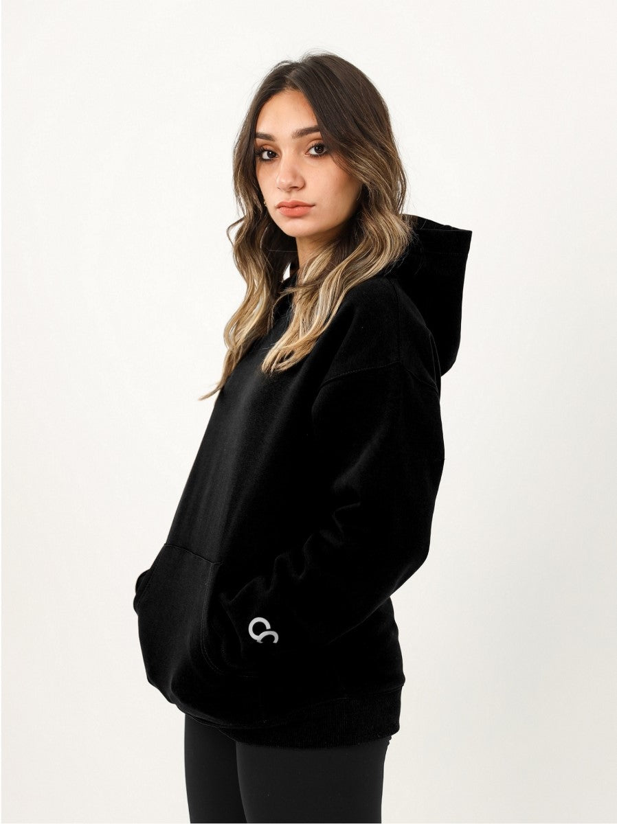 Shechick - Iconic Black Over Sized Hoodie