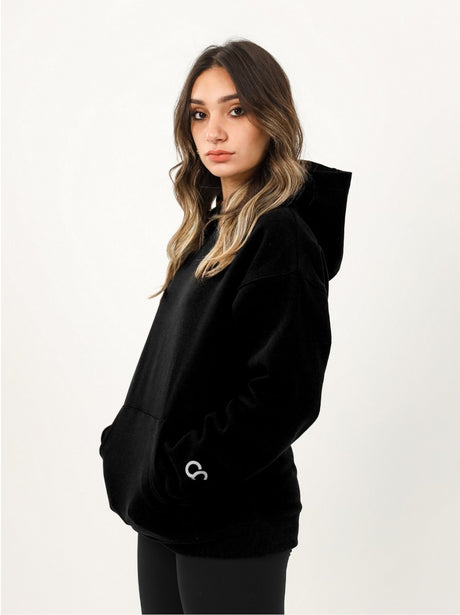 Shechick - Iconic Black Over Sized Hoodie