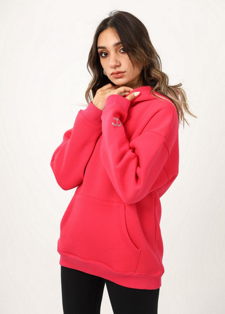 Shechick - Iconic Hot Pink Over Sized Hoodie