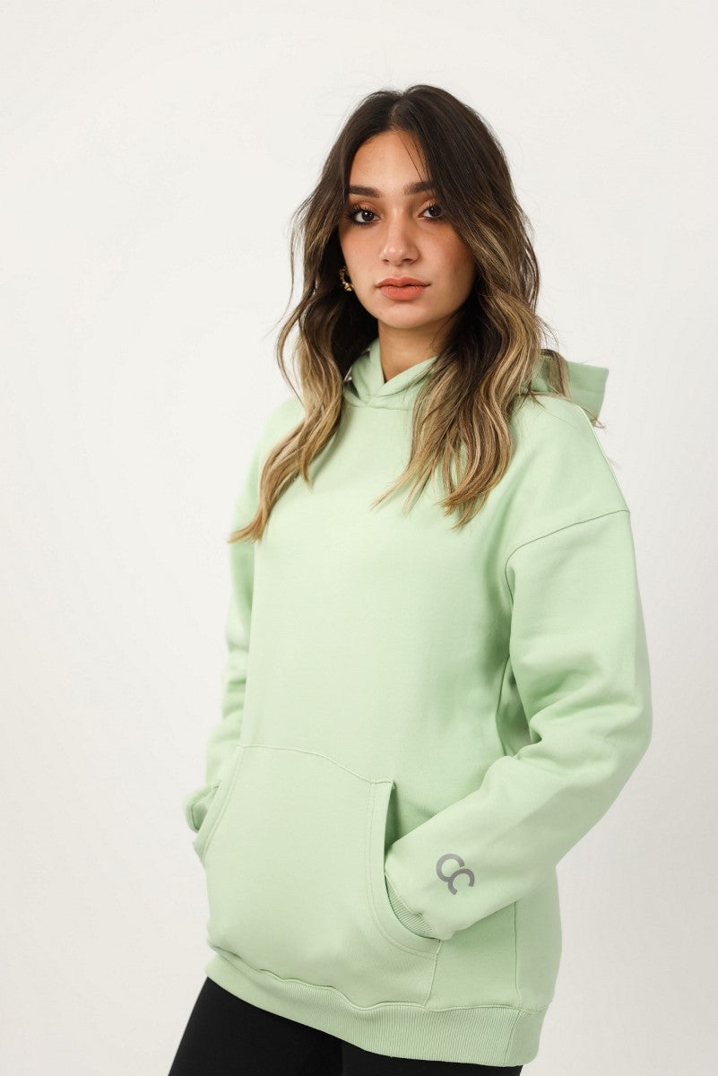 Shechick - Iconic Mint Over Sized Hoodie