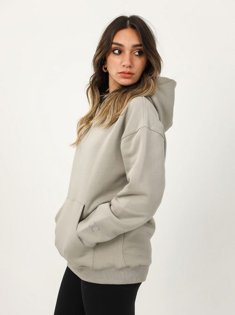 Shechick - Iconic Sliver Grey Over Sized Hoodie