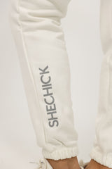 Shechick - Perfect Fit White Sweatpants