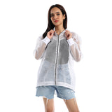 Red circle -  - Women's long sleeve mesh jacket and hoodie