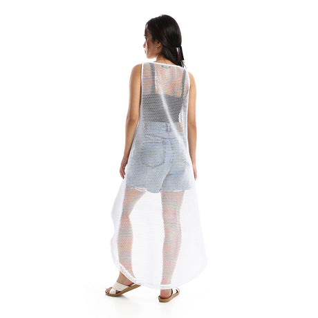 Red circle -  - Mesh dress