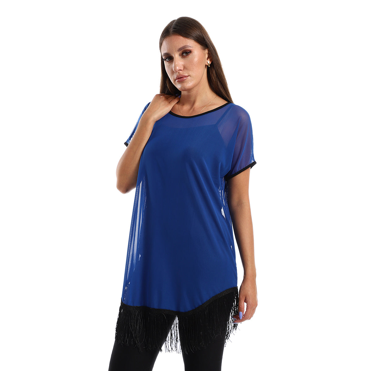 Red circle -  - Women's long sleeve blouse