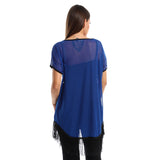 Red circle -  - Women's long sleeve blouse