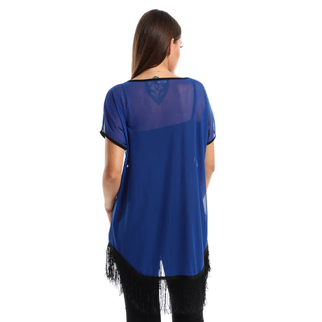 Red circle -  - Women's long sleeve blouse