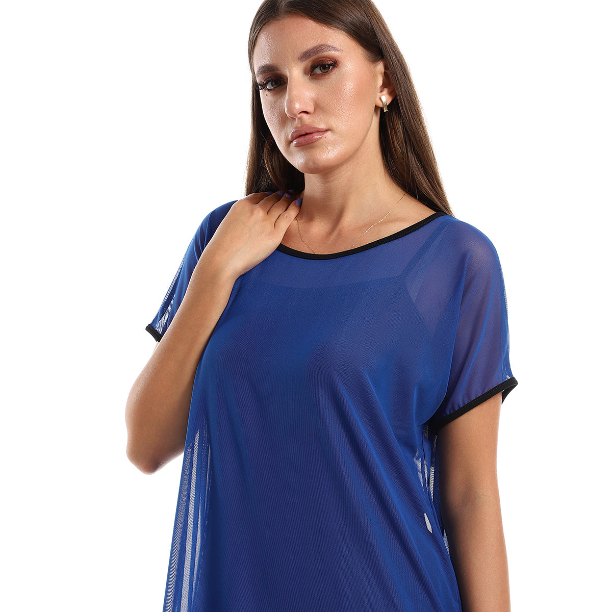 Red circle -  - Women's long sleeve blouse