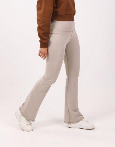 Shechick - Beige ActiveFit Wide Leg Leggings