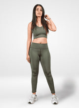 Shechick - Olive ActiveFit Sports Bra