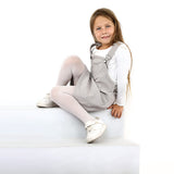 Minime - SALOPETTE VELVET DRESS GRAY