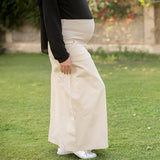 Hesper - Maternity Skirt Gabardine wide bottom with cotton high waist
