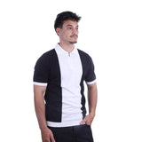 Sutra - Patterned Polo Zipped Two Color