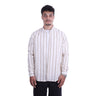 Off White Poplin Striped Line
