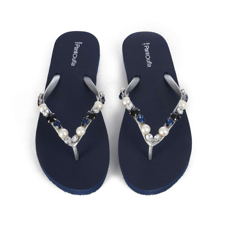PANTOUFLA - Beige Flower Women Flipflop