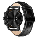 TRNDA MEN'S CLASSIC STAINLESS STEEL WATCH - BLACK CASE & GRADIENT SEAWEED GREEN DIAL