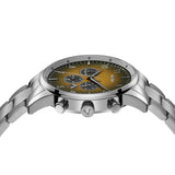 TRNDA STAINLESS STEEL MENS WATCH - TIMELESS STYLE WITH GRADIENT CEDAR BROWN DIAL