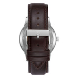 TRNDA STAINLESS STEEL 43MM MEN'S WATCH - TIMELESS ELEGANCE WITH GRADIENT DIAL & LEATHER BAND