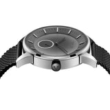 TRNDA STAINLESS STEEL MENS WATCH - ELEGANT GRADIENT DIAL & BLACK MESH BAND