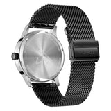 TRNDA STAINLESS STEEL MENS WATCH - ELEGANT GRADIENT DIAL & BLACK MESH BAND
