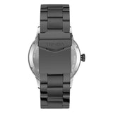 TRNDA STAINLESS STEEL MEN'S WATCH - ELEGANT LIGHT GRAY DIAL & BLACK BAND