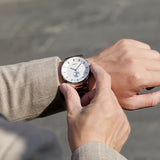 TRNDA STAINLESS STEEL MENS WATCH - TIMELESS SILVER STYLE & DURABILITY 43MM