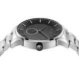 TRNDA STAINLESS STEEL MEN'S WATCH - TIMELESS BLACK DIAL FASHION STATEMENT
