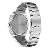 TRNDA STAINLESS STEEL SQUARE WATCH - TIMELESS BLUE DIAL MEN'S FASHION STATEMENT