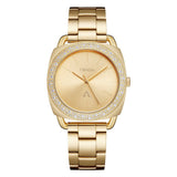 TRNDA Women's Watch with Gold Stainless Steel Case and Gold Stainless Steel Band