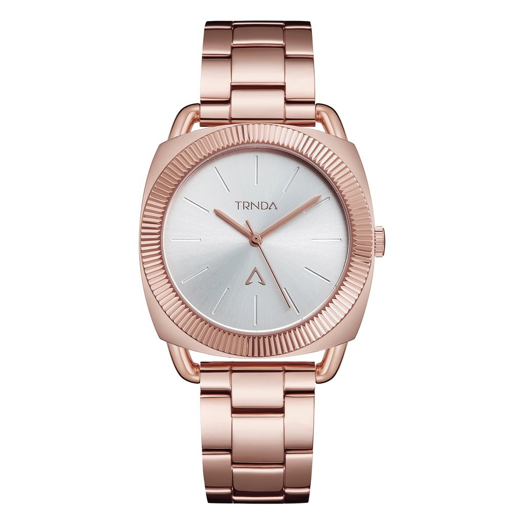 TRNDA Women's Watch with Rose Gold Stainless Steel Case and Rose Gold Stainless Steel Band