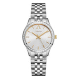 TRNDA Women's Watch with Silver Stainless Steel Case and Silver Stainless Steel Band