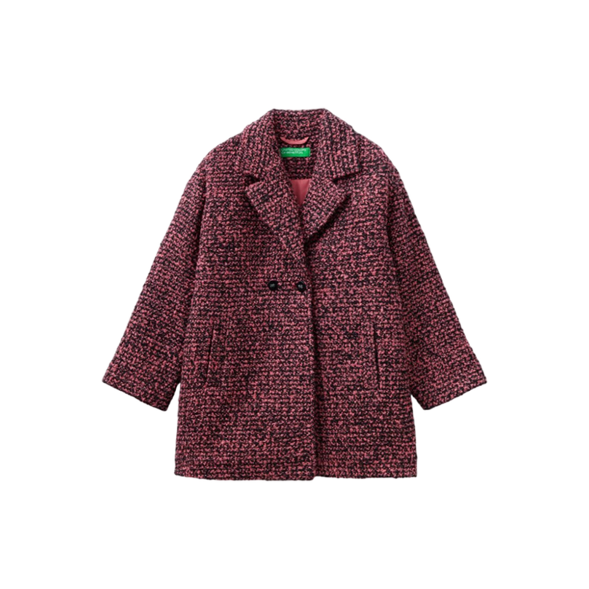 United Colors Of Benetton - DOUBLE-BREASTED TWEED COAT - Sold by FIG