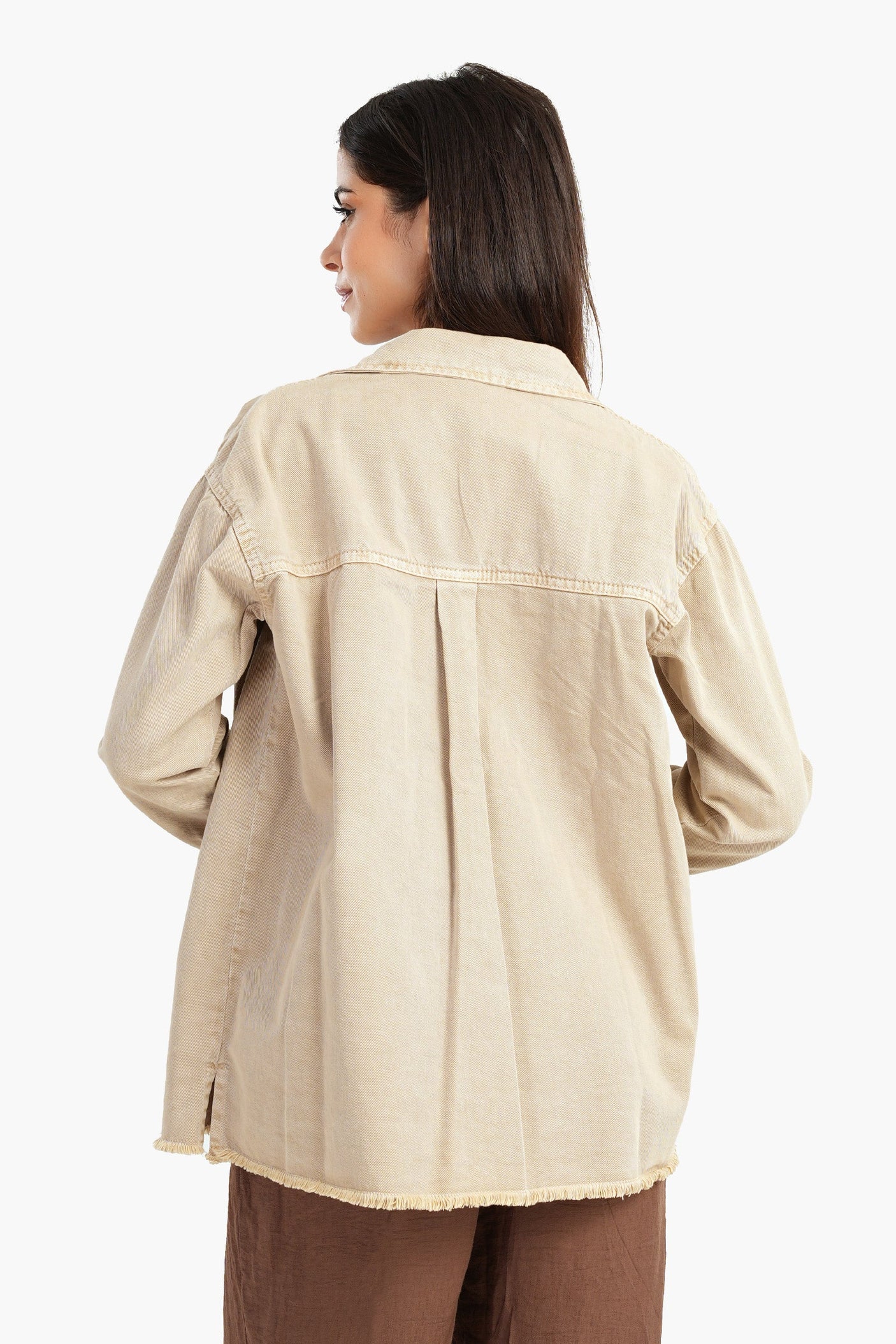 Carina -Denim Shirt with Chest Pockets