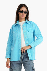 Carina -Denim Shirt with Chest Pockets