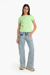 Carina - Cotton Basic Slip On T-Shirt