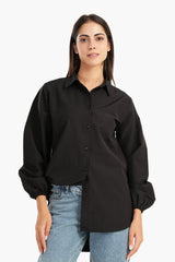 Carina -Poplin Shirt with Elastic Cuffs