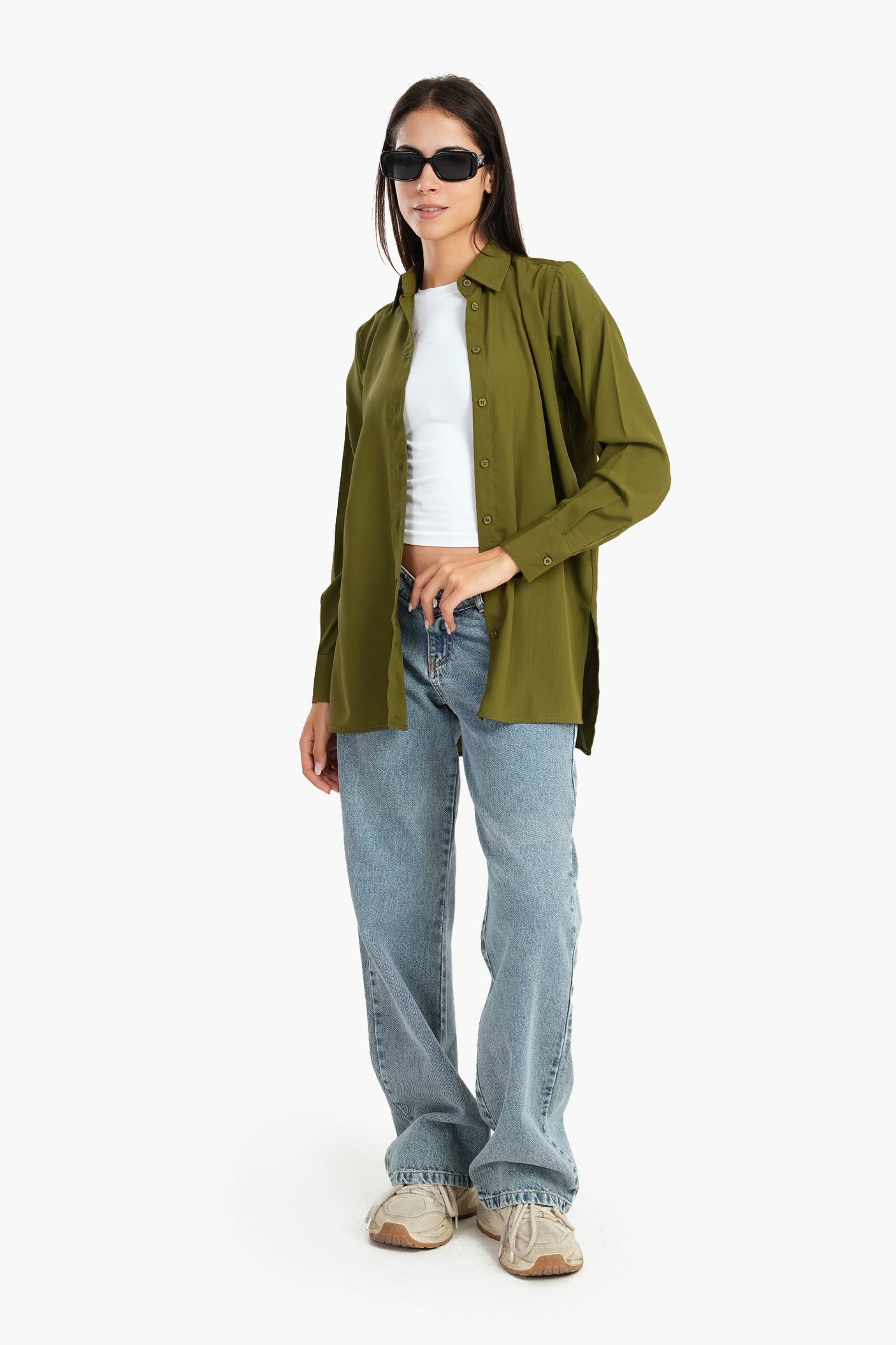 Carina -Hip Length Relaxed Fit Shirt